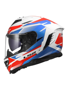 LS2 CASCO INTEGRALE STORM II KOMAI ROSSO BLU BIANCO