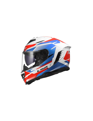 LS2 CASCO INTEGRALE STORM II KOMAI ROSSO BLU BIANCO