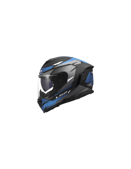 LS2 CASCO INTEGRALE STORM II KOMAI NERO OPACO BLU