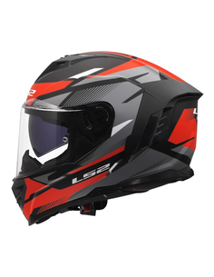 LS2 CASCO INTEGRALE STORM II KOMAI NERO ROSSO