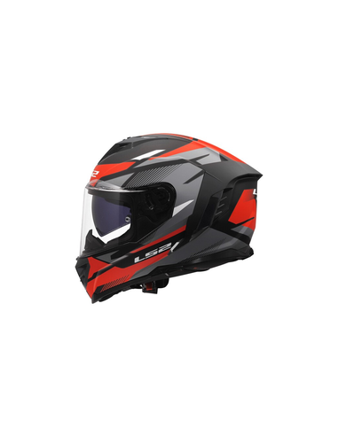 LS2 CASCO INTEGRALE STORM II KOMAI NERO ROSSO