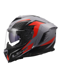 LS2 CASCO INTEGRALE STORM II DYNAMO GRIGIO ROSSO
