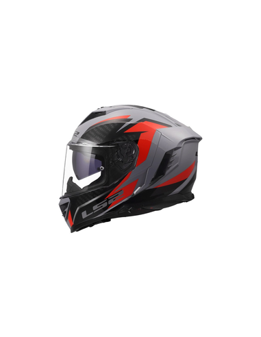 LS2 CASCO INTEGRALE STORM II DYNAMO GRIGIO ROSSO