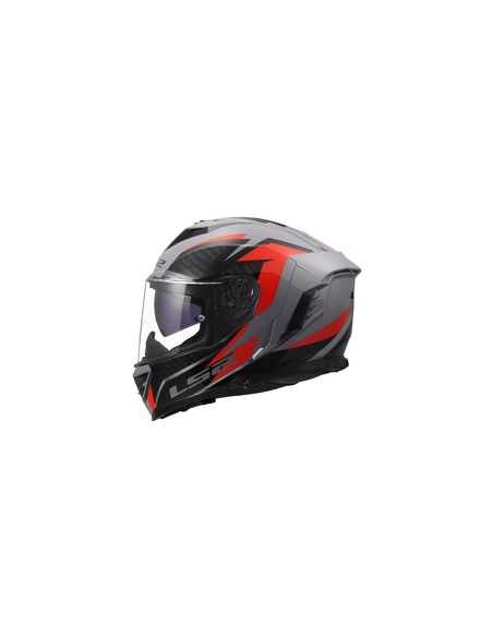 LS2 CASCO INTEGRALE STORM II DYNAMO GRIGIO ROSSO