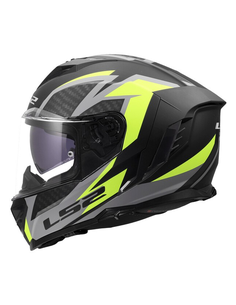 LS2 CASCO INTEGRALE STORM II DYNAMO NERO GIALLO
