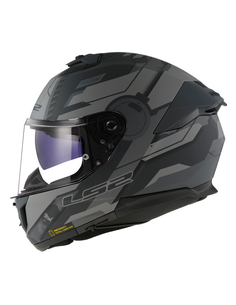 LS2 CASCO INTEGRALE STREAM II SHADOWN NERO GRIGIO