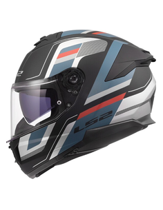 LS2 CASCO INTEGRALE STREAM II VINTAGE BLU ROSSO OPACO