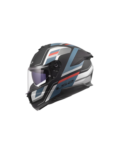 LS2 CASCO INTEGRALE STREAM II VINTAGE BLU ROSSO OPACO
