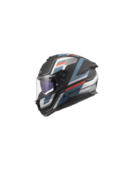 LS2 CASCO INTEGRALE STREAM II VINTAGE BLU ROSSO OPACO