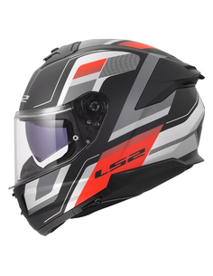 LS2 CASCO INTEGRALE STREAM II VINTAGE GRIGIO ROSSO