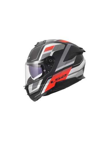 LS2 CASCO INTEGRALE STREAM II VINTAGE GRIGIO ROSSO