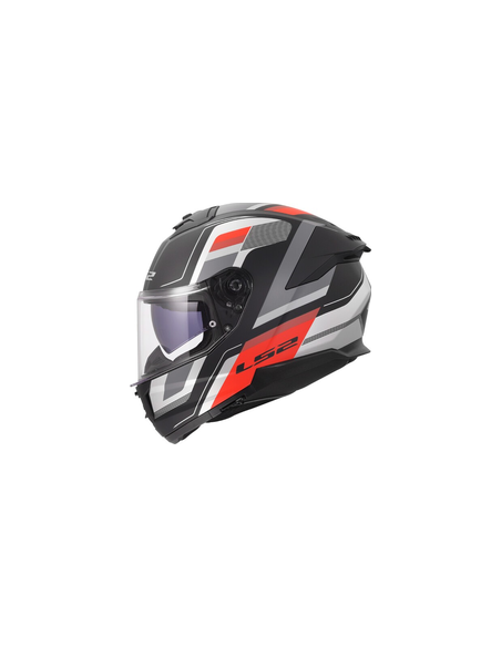 LS2 CASCO INTEGRALE STREAM II VINTAGE GRIGIO ROSSO