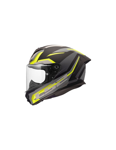 LS2 CASCO INTEGRALE HYPER GIALLO GRIGIO NERO OPACO