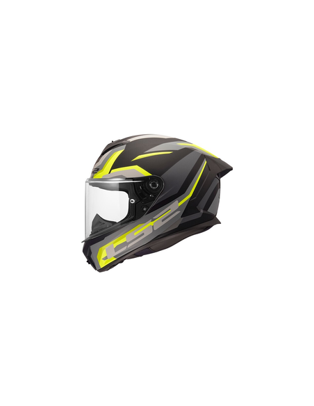 LS2 CASCO INTEGRALE HYPER GIALLO GRIGIO NERO OPACO