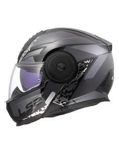 LS2 CASCO MODULARE SCOPE II OXYD NERO GRIGIO