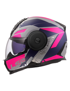 LS2 CASCO MODULARE SCOPE II OXYD ROSA VIOLA