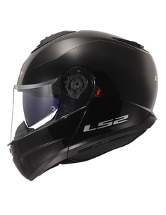 LS2 CASCO MODULARE STROBE II NERO LUCIDO