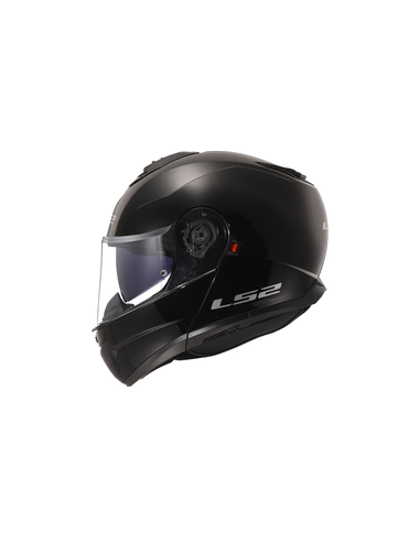 LS2 CASCO MODULARE STROBE II NERO LUCIDO