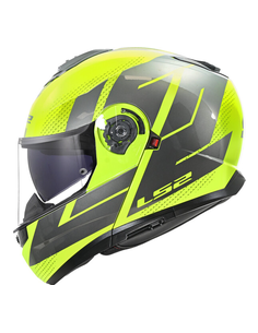 LS2 CASCO MODULARE STROBE II CODE GIALLO FLUO