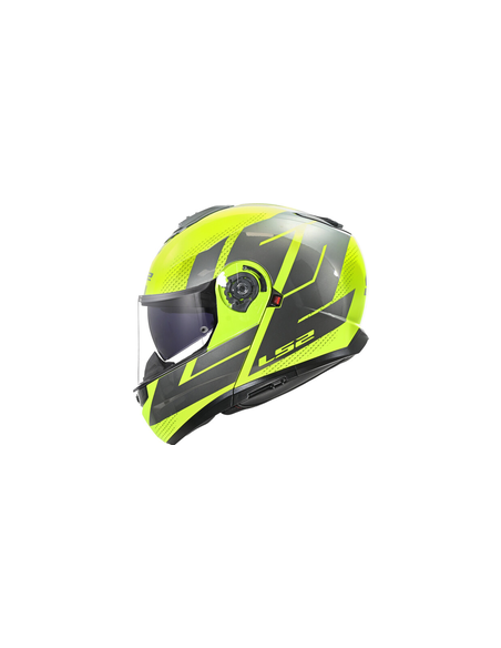 LS2 CASCO MODULARE STROBE II CODE GIALLO FLUO