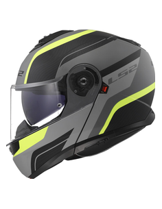 LS2 CASCO MODULARE STROBE II MONZA GRIGIO GIALLO