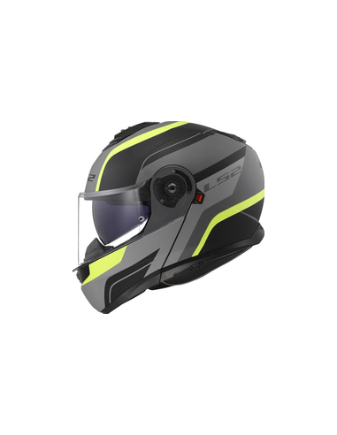 LS2 CASCO MODULARE STROBE II MONZA GRIGIO GIALLO