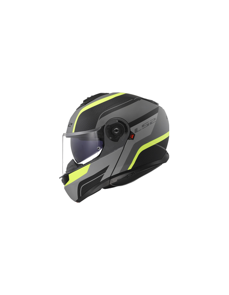 LS2 CASCO MODULARE STROBE II MONZA GRIGIO GIALLO