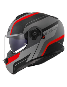 LS2 CASCO MODULARE STROBE II MONZA GRIGIO ROSSO