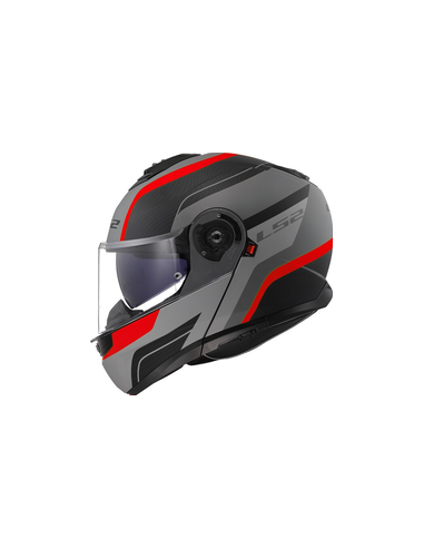 LS2 CASCO MODULARE STROBE II MONZA GRIGIO ROSSO