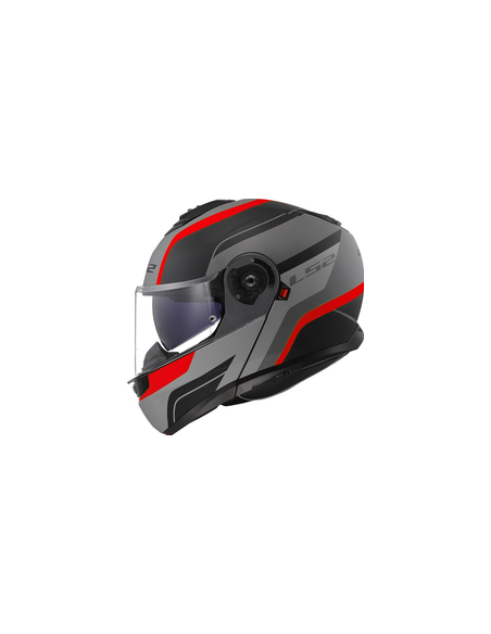 LS2 CASCO MODULARE STROBE II MONZA GRIGIO ROSSO