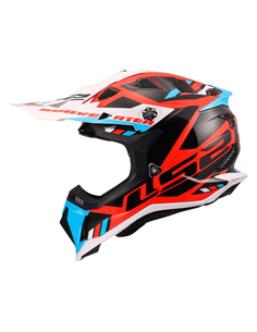 LS2 CASCO INTEGRALE SUBVERTER EVO II STOMP ROSSO AZZURRO
