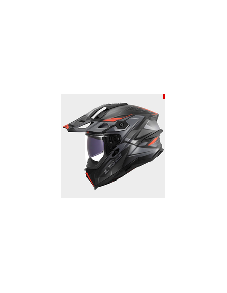 LS2 CASCO ADVENTURE EXPLORER EVO TALUX GRIGIO OPACO