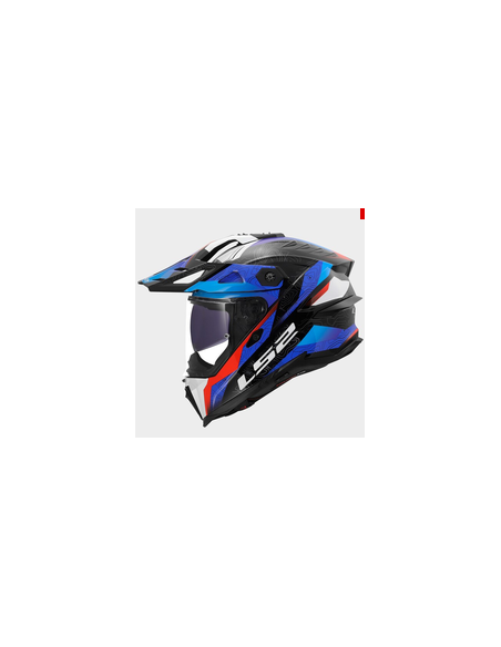 LS2 CASCO ADVENTURE EXPLORER NIVRA ROSSO BIANCO BLU
