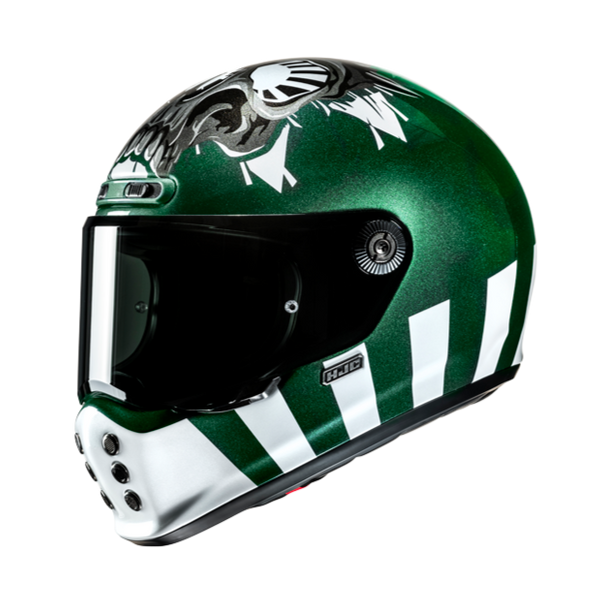 HJC CASCO INTEGRALE V10 CRANIA VERDE MC4