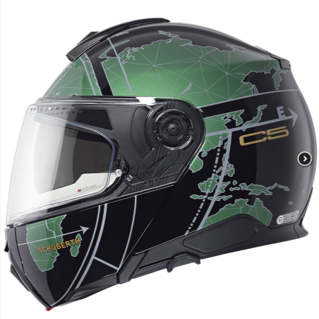 SCHUBERTH CASCO MODULARE C5 GLOBE VERDE