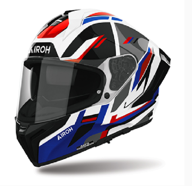 AIROH CASCO INTEGRALE MATRYX SENTRY BLU ROSSO