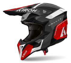 AIROH CASCO OFFROAD WRAAAP CONQUER ROSSO LUCIDO