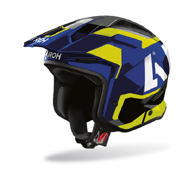 AIROH CARCO JET TRR II JUPITER GIALLO BLU