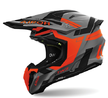 AIROH CASCO OFFROAD TWIST 3 ARANCIONE OPACO