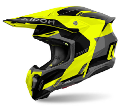 AIROH CASCO OFFROAD TWIST 3 FANCY GIALLO LUCIDO
