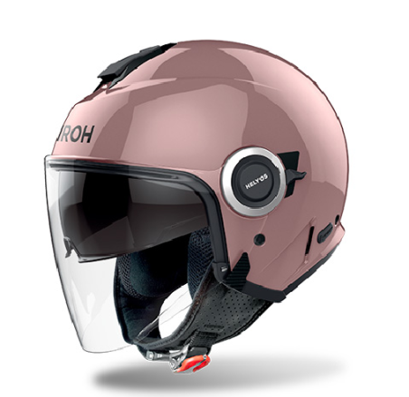 AIROH CASCO JET HELYOS METALLIC ROSA