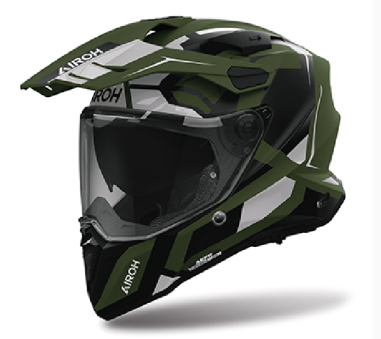 AIROH CASCO INTEGRALE COMMANDER 2 POLAR VERDE MILITARE