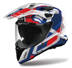 AIROH CASCO INTEGRALE COMMANDER 2 POLAR ROSSO BLU