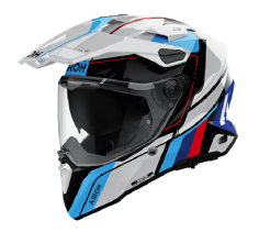 AIROH CASCO INTEGRALE COMMANDER 2 SKIP ROSSO BLU