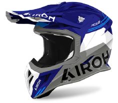 AIROH CASCO OFFROAD AVIATOR ACE 2 FURY BLU LUCIDO