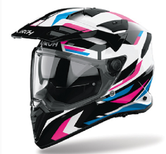 AIROH CASCO INTEGRALE BANDIT GLITCH ROSA