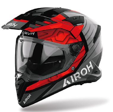 AIROH CASCO INTEGRALE BANDIT CUBE ROSSO