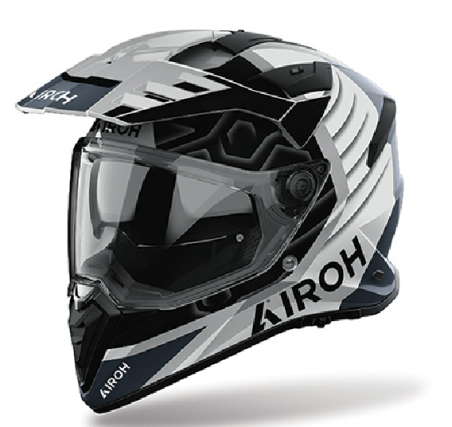 AIROH CASCO INTEGRALE BANDIT CUBE GRIGIO