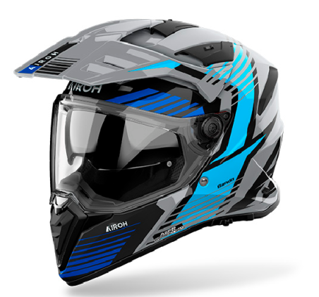 AIROH CASCO INTEGRALE BANDIT SPICY BLU