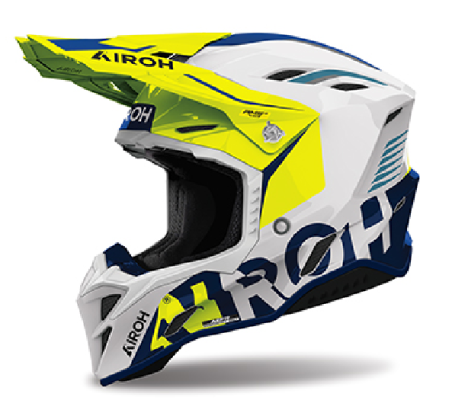 AIROH CASCO INTEGRALE AVIATOR FACTORY BLAME GIALLO